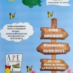 vide grenier APE 2023